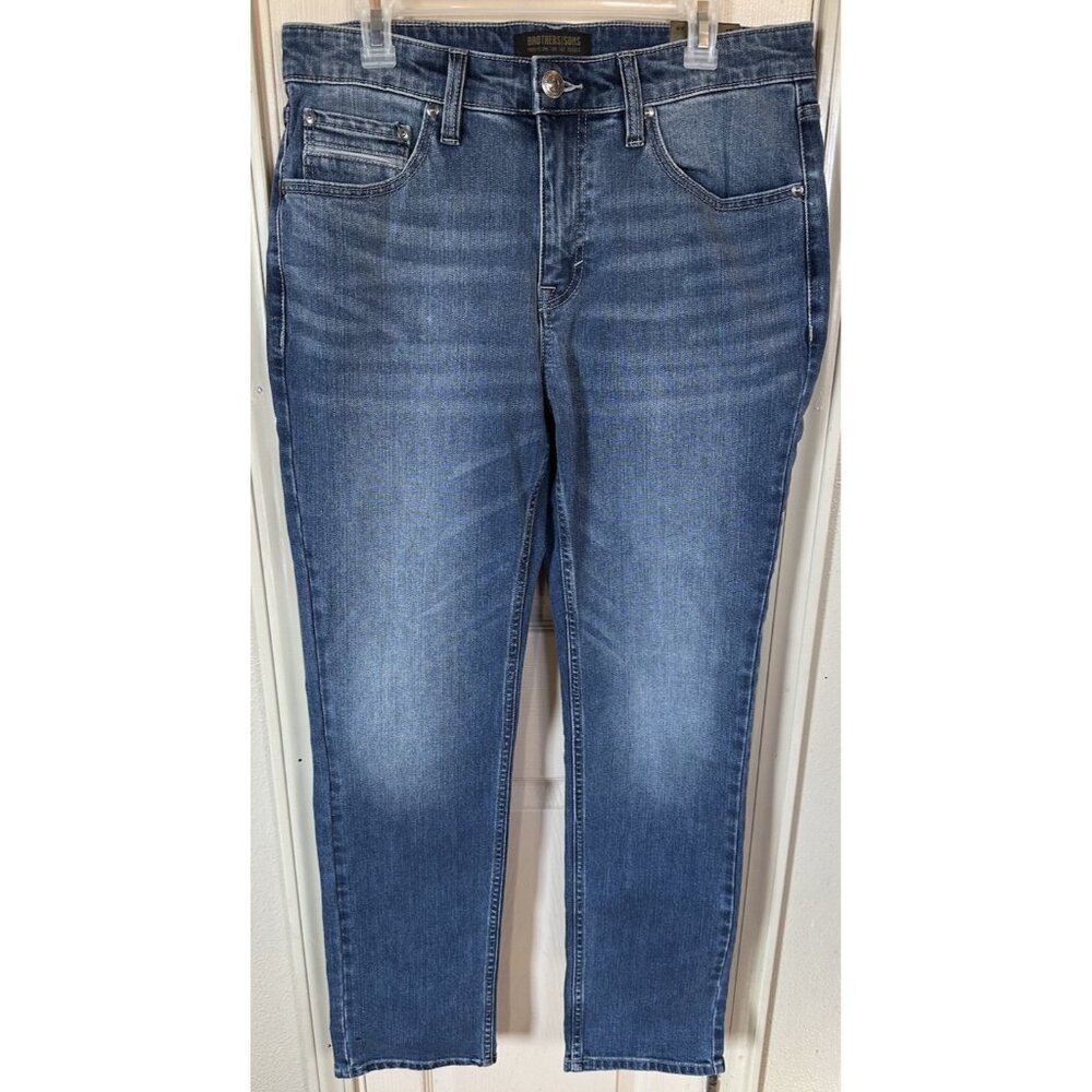 NWT Brothers/Sons Mens 33x32 Slim Straight Leg Denim Jeans